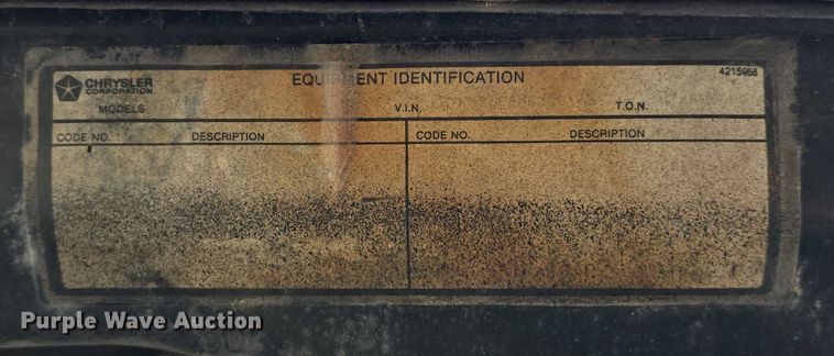 image for item DR3961 1991 Dodge Power Ram 250 pickup truck