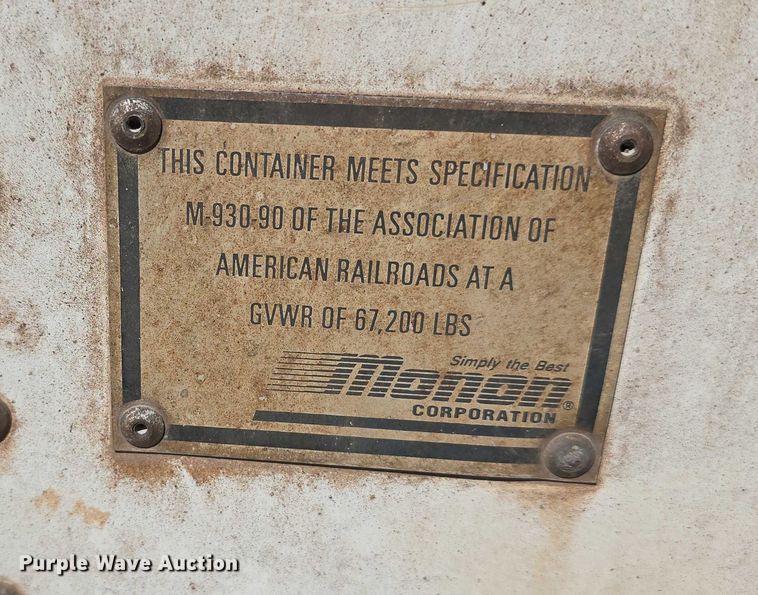 image for item DR3972 1994 Monon MXX-DC-00-48WXT shipping container