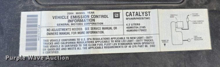 image for item DR3981 2004 Chevrolet TrailBlazer LS SUV