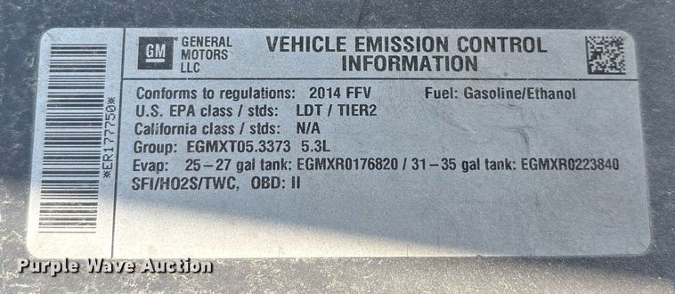 image for item DU1260 2014 Chevrolet Suburban SUV