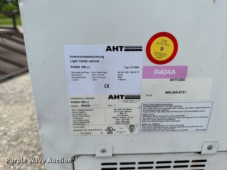 image for item DV2693 (2) AHT LE128 A comercial freezers