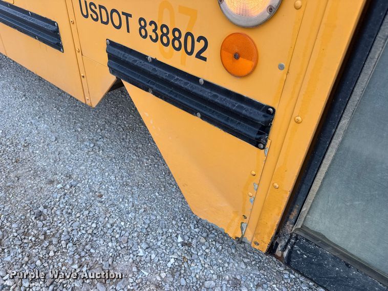 image for item DW3442 2008 Blue Bird Vision school bus