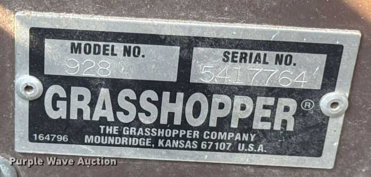 image for item DW3457 Grasshopper 928D ZTR lawn mower