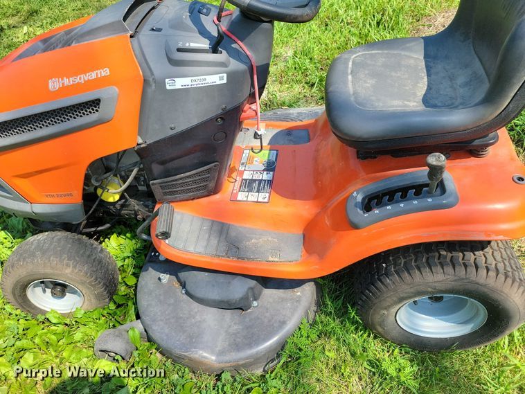 image for item DX7239 2012 Husqvarna YTH22V46 lawn mower