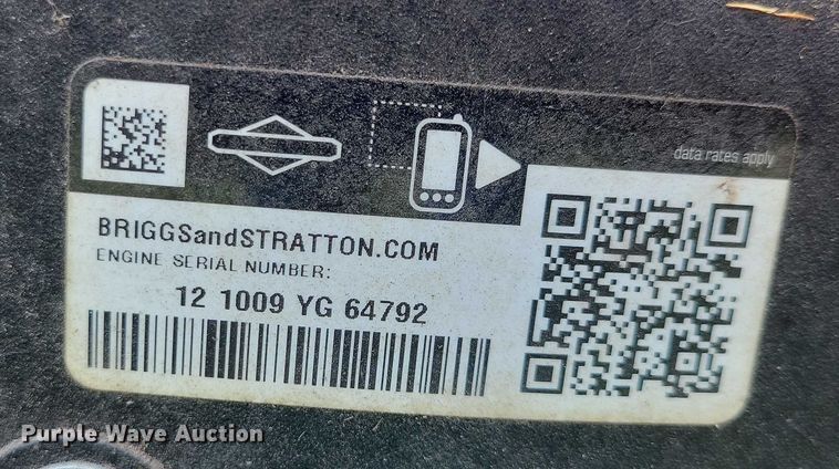 image for item DX7239 2012 Husqvarna YTH22V46 lawn mower