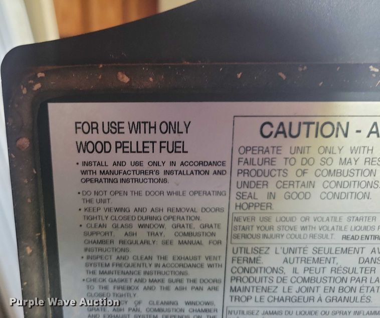 image for item DX7246 Piazzetta wood pellet furnace/stove