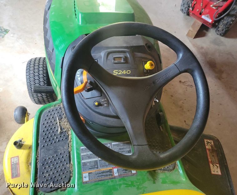 image for item DX7248 2015 John Deere S240 lawn mower