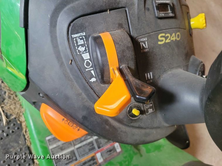 image for item DX7248 2015 John Deere S240 lawn mower