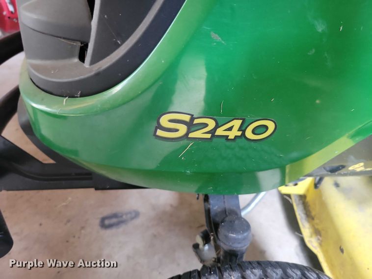 image for item DX7248 2015 John Deere S240 lawn mower