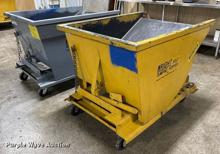 image for item DY0906 (2)  4' wright self dump hoppers