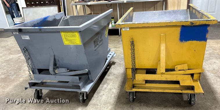 image for item DY0906 (2)  4' wright self dump hoppers