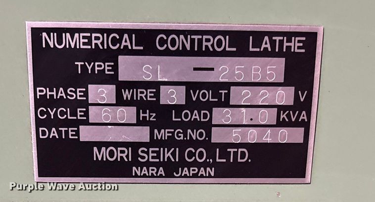 image for item DY0908 Mori Seiki SL-25B5 CNC lathe