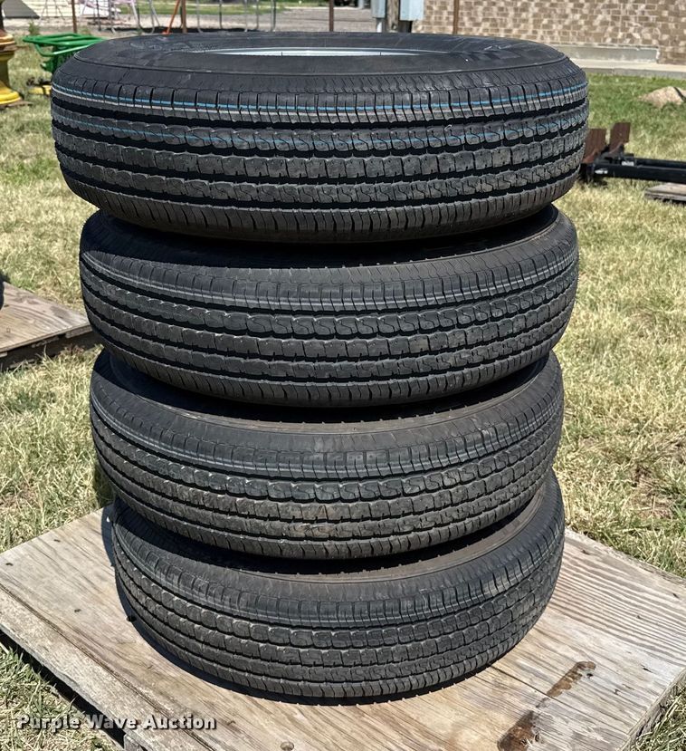 image for item DZ8861 (4) 235/80R16 tires and wheels