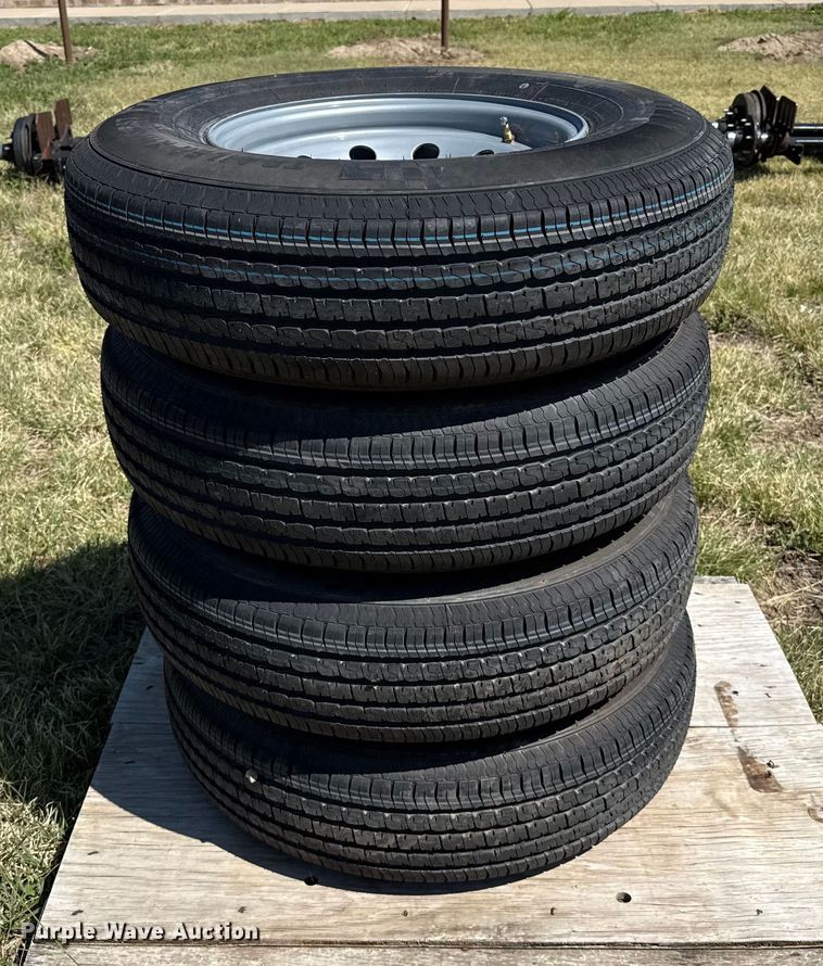 image for item DZ8861 (4) 235/80R16 tires and wheels