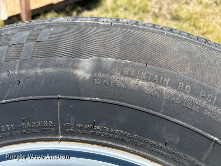 image for item DZ8861 (4) 235/80R16 tires and wheels