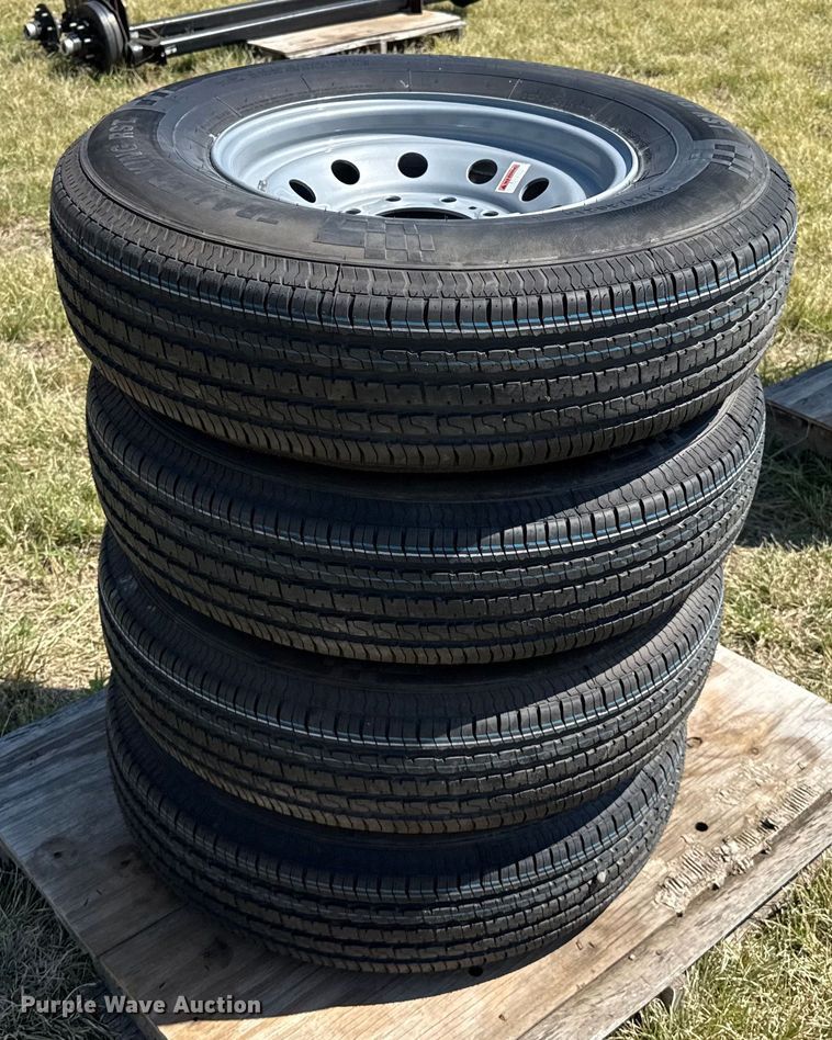 image for item DZ8863 (4) 235/80R16 tires and wheels