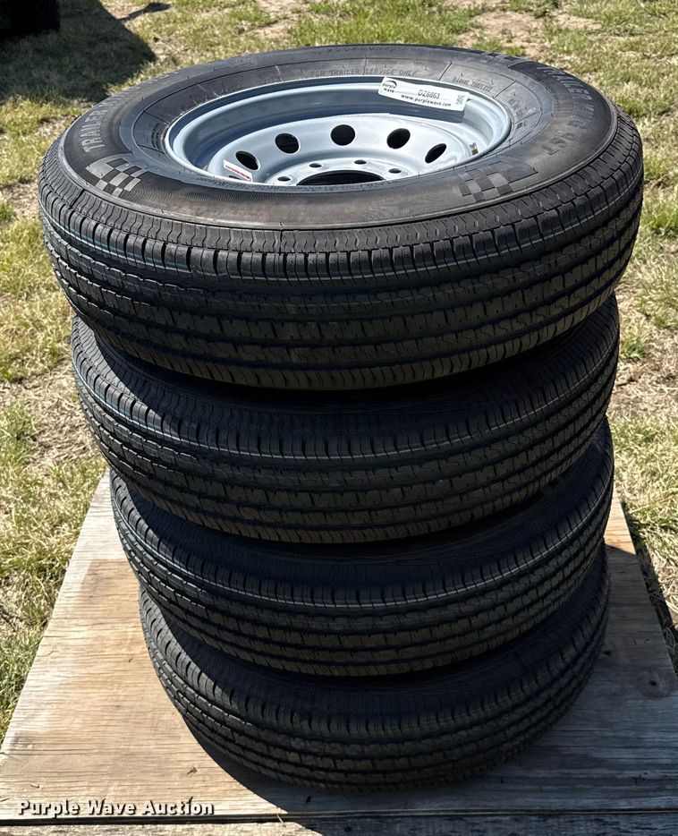 image for item DZ8863 (4) 235/80R16 tires and wheels