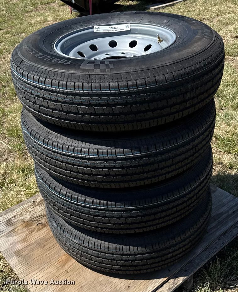 image for item DZ8863 (4) 235/80R16 tires and wheels