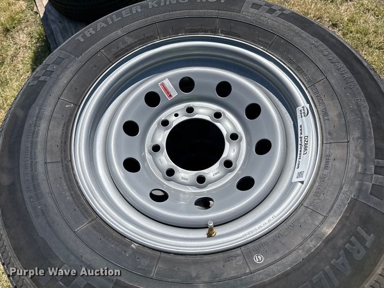 image for item DZ8863 (4) 235/80R16 tires and wheels
