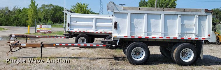 image for item EA2480 1994 Brady Truck Equip end dump pup trailer