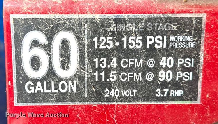 image for item EB2888 Magna Force air compressor