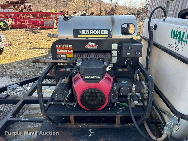 image for item EC4086 Karcher Shark pressure washer trailer