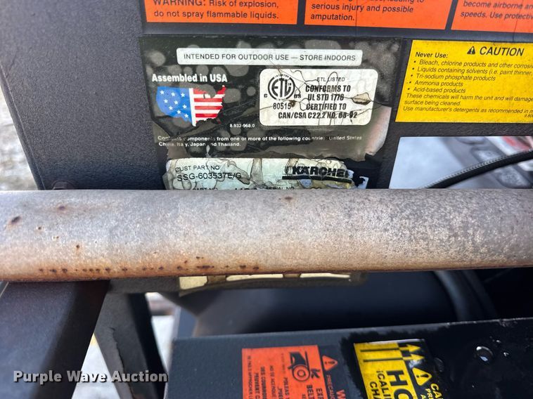 image for item EC4086 Karcher Shark pressure washer trailer