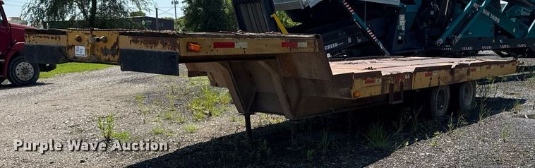 image for item ED1475 1979 Transport Trailer drop tilt deck equipment trailer