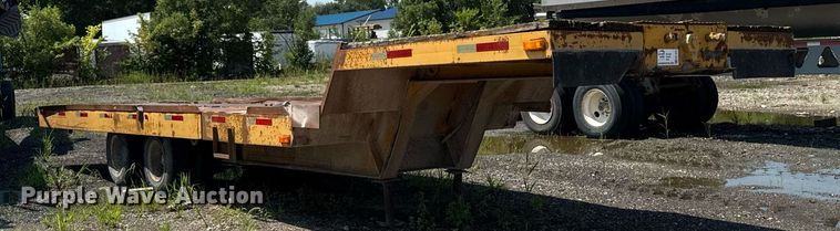 image for item ED1475 1979 Transport Trailer drop tilt deck equipment trailer