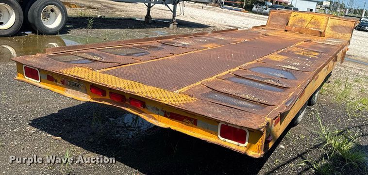 image for item ED1475 1979 Transport Trailer drop tilt deck equipment trailer