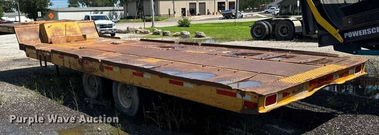 image for item ED1475 1979 Transport Trailer drop tilt deck equipment trailer