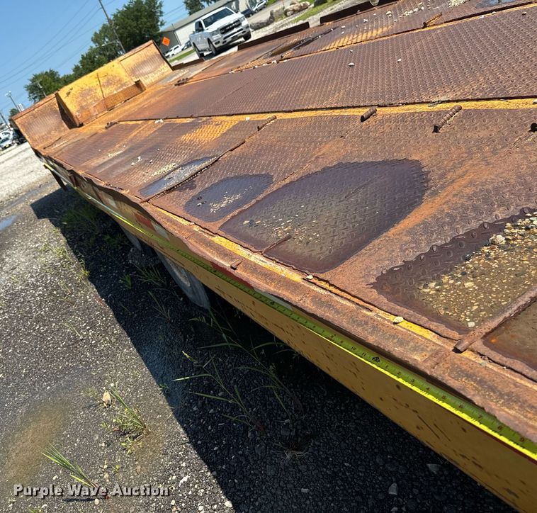 image for item ED1475 1979 Transport Trailer drop tilt deck equipment trailer