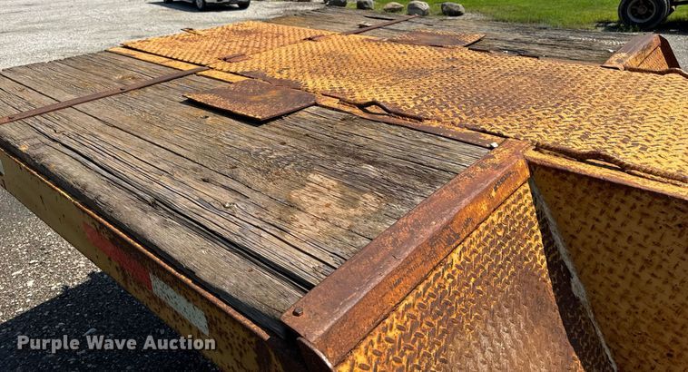 image for item ED1475 1979 Transport Trailer drop tilt deck equipment trailer