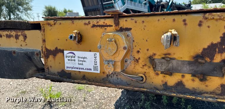 image for item ED1475 1979 Transport Trailer drop tilt deck equipment trailer