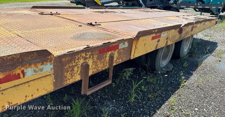 image for item ED1475 1979 Transport Trailer drop tilt deck equipment trailer