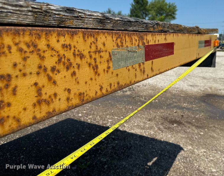 image for item ED1475 1979 Transport Trailer drop tilt deck equipment trailer