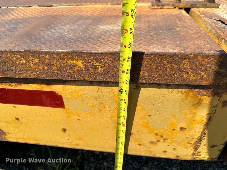 image for item ED1475 1979 Transport Trailer drop tilt deck equipment trailer