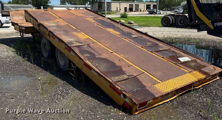 image for item ED1475 1979 Transport Trailer drop tilt deck equipment trailer