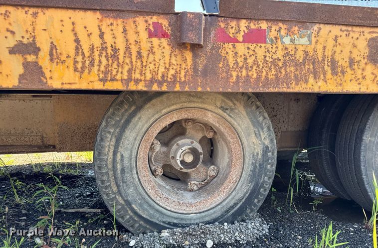 image for item ED1475 1979 Transport Trailer drop tilt deck equipment trailer