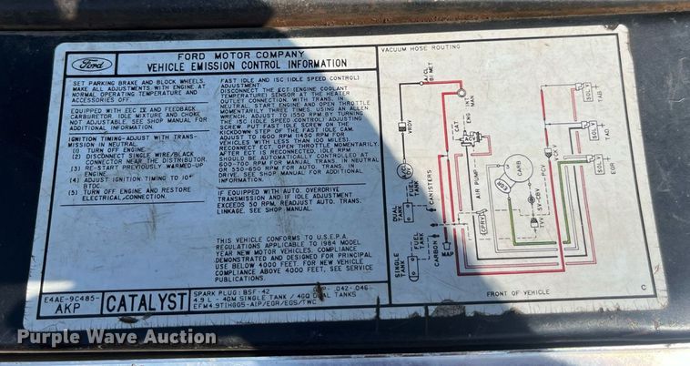 image for item ED2194 1984 Ford F250 pickup truck