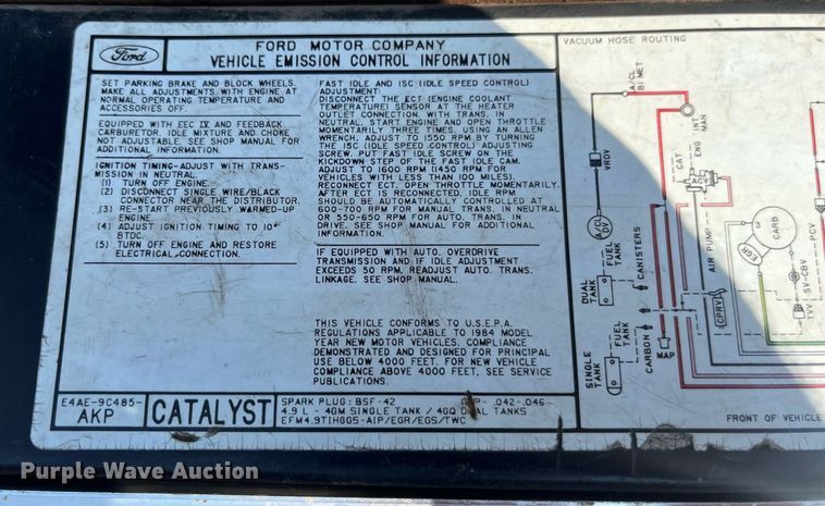 image for item ED2194 1984 Ford F250 pickup truck