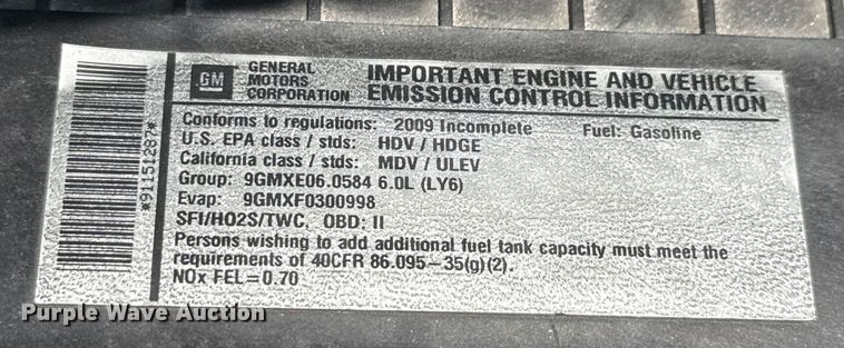 image for item ED5810 2009 Chevrolet Express 3500 shuttle bus