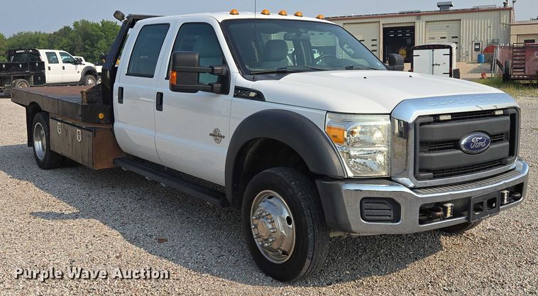 image for item EF1922 2014 Ford F450 Crew Cab flatbed truck