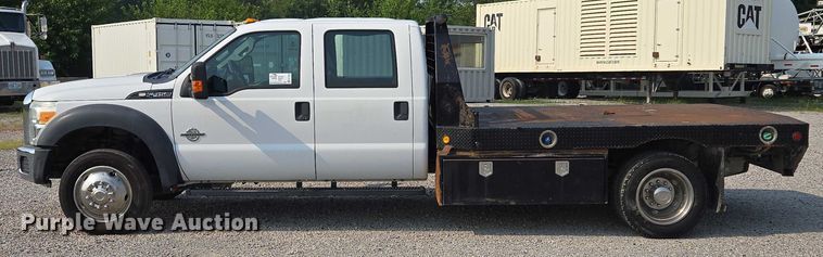 image for item EF1922 2014 Ford F450 Crew Cab flatbed truck