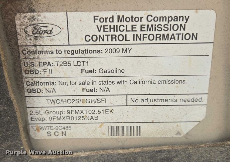 image for item EF1931 2009 Ford Escape SUV