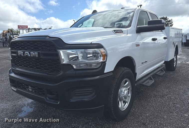 image for item EG5901 2021 Dodge Ram 2500 Quad Cab utility bed pickup truck