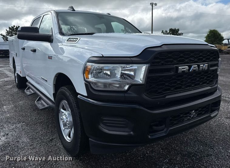 image for item EG5901 2021 Dodge Ram 2500 Quad Cab utility bed pickup truck