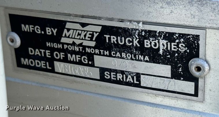 image for item EG6081 1998 Ford F800 box truck