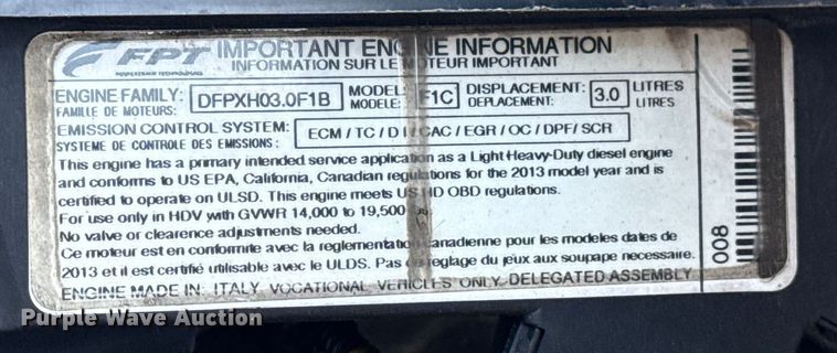 image for item EG6097 2014 Mitsubishi Fuso FE Duonic box truck