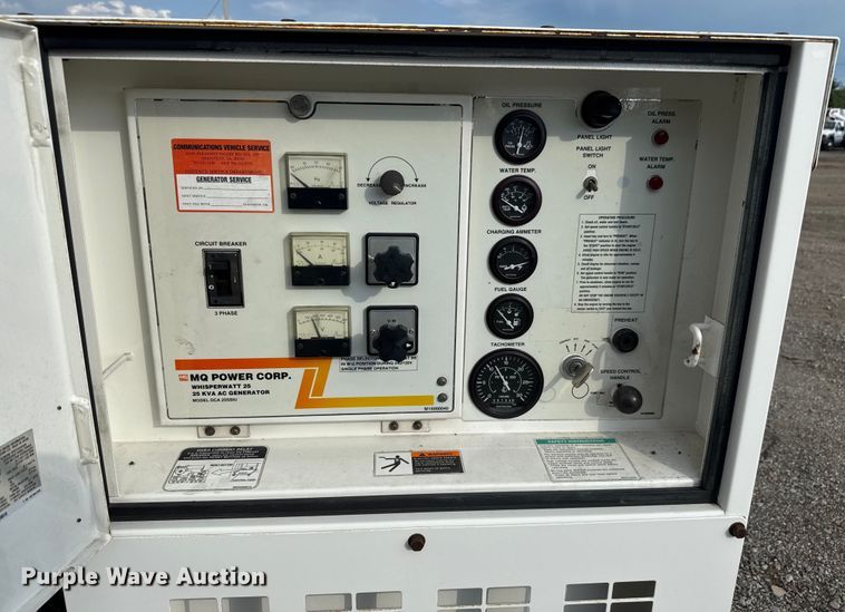 image for item EG6116 2001 MQ Power Whisperwatt DCA-25SSIU generator
